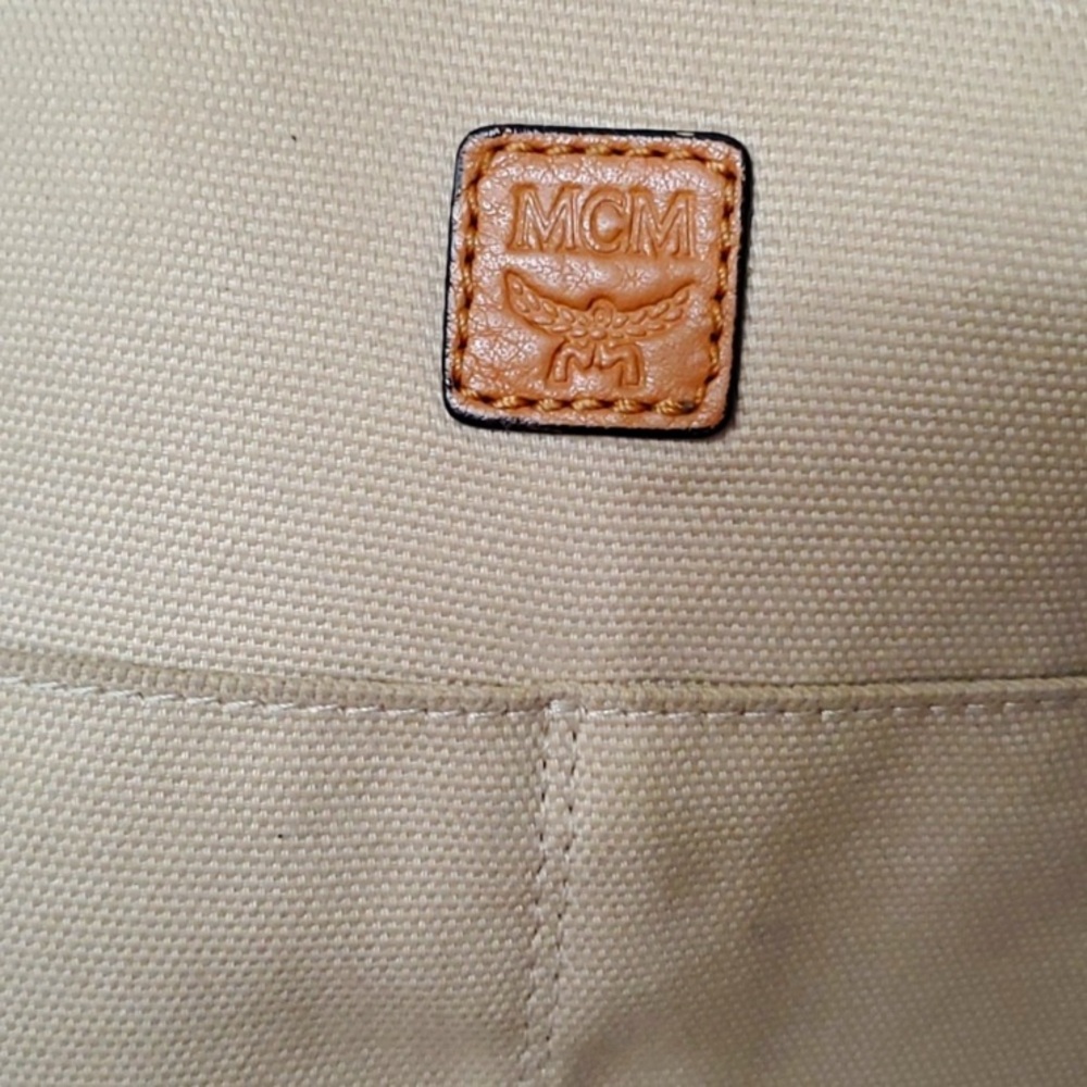 MCM Only Used Once! Custom Made Purple and Tan Monogram Tote Bag - Picture 15 of 16